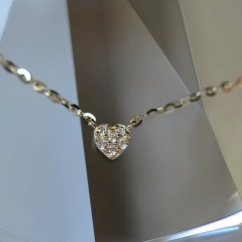 Dainty Diamond Pendant Necklace