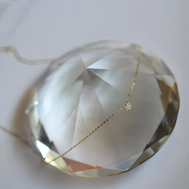 Dainty Diamond Pendant Necklace