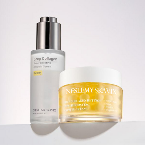 Last Day 60% OFF:Glazed Skin Collagen Duo | Firming Cream + Volufiline Serum（1）