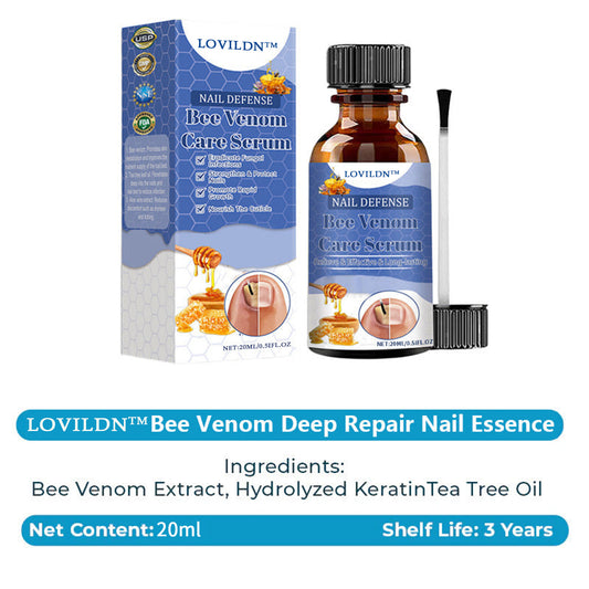 LOVILDS™ Bee Venom Deep Repair Nail Essence 🐝✨ | Powerful Antifungal & Nail Strengthening Solution 💪🌱