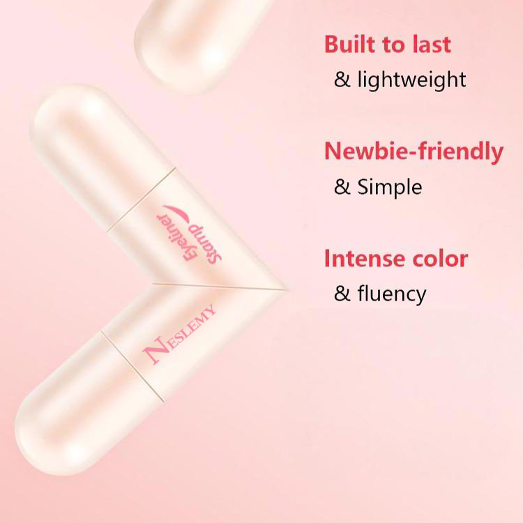 Rotating Eyeliner Stamp Pen – Dual-Head Design with Wing Stamp, Quick-Dry, Long-Lasting, Smudge-Proof for Easy Cat Eye, Sharp Winged Lines & All-Day Makeup Wear