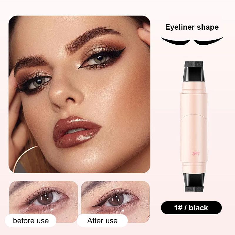 Rotating Eyeliner Stamp Pen – Dual-Head Design with Wing Stamp, Quick-Dry, Long-Lasting, Smudge-Proof for Easy Cat Eye, Sharp Winged Lines & All-Day Makeup Wear